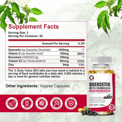 Quercetin with Bromelain Capsules