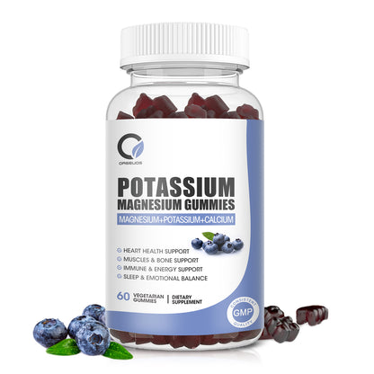 2 Packs Potassium Magnesium Gummies