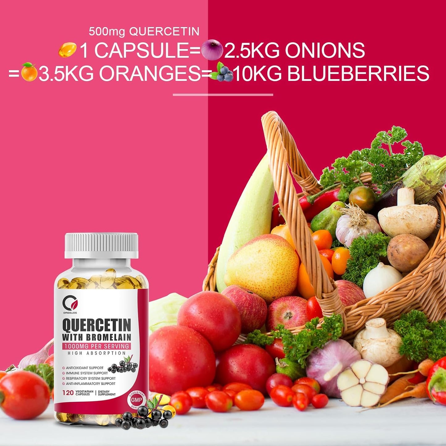 Quercetin with Bromelain Capsules