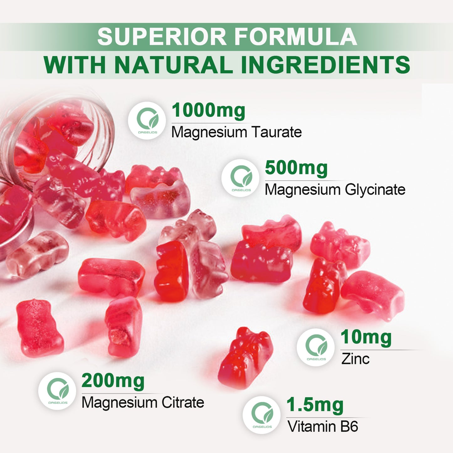 2 Packs Magnesium Taurate Gummies