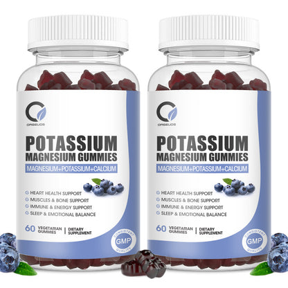 2 Packs Potassium Magnesium Gummies