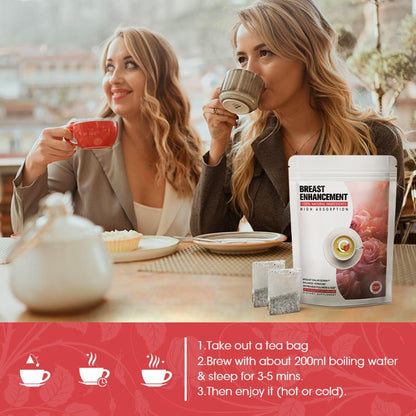 O Orgeuos Breast Enlargement Tea Size Up Bust Growth Boobs Shaping Sexy Body Bust Fast Growth Firming Chest Care for Women