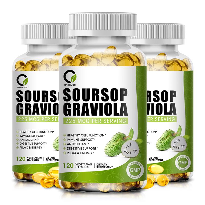 Orgeous Soursop Graviola Capsules Dietary Supplement