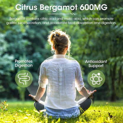 Orgeuos Citrus Bergamot 600MG Liquid Drops Dietary Supplement