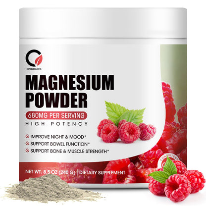 Magnesium Complex Powder Supplement with Magnesium Citrate, Oxide & Vitamin A C D E for Calm, Night & Muscle Support