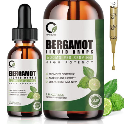 Orgeuos Citrus Bergamot 600MG Liquid Drops Dietary Supplement