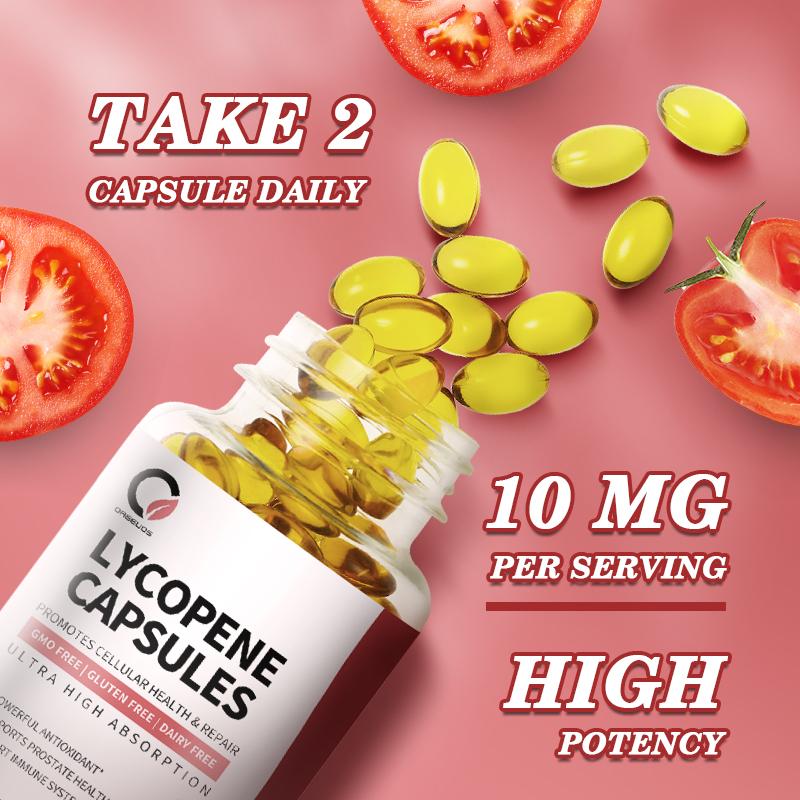 Orgeuos Lycopene 10mg Capsule Supports Prostate Health and Cardiovascular Health