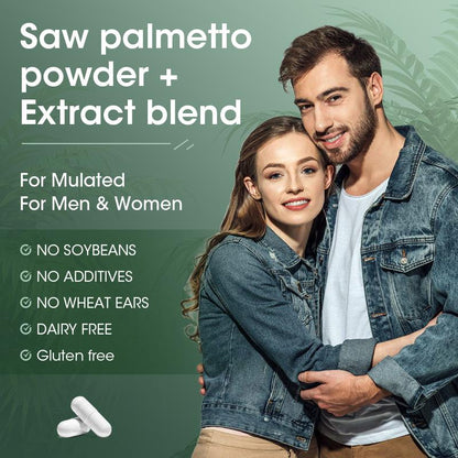 Orgeuos Saw Palmetto Capsule 500mg Supports Urinary and Prostate Health 120pcs