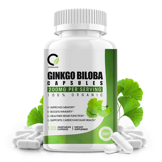 Ginkgo Biloba 200MG Organic Vegetarian Capsules Dieatary Supplement