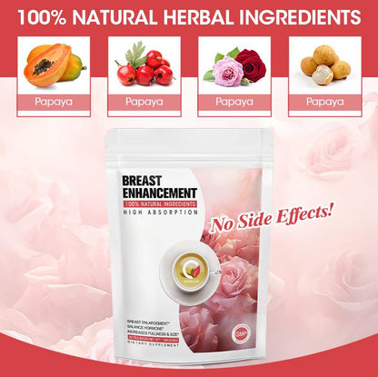 O Orgeuos Breast Enlargement Tea Size Up Bust Growth Boobs Shaping Sexy Body Bust Fast Growth Firming Chest Care for Women