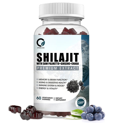 2 Packs Pure Himalayan Organic Shilajit Gummies