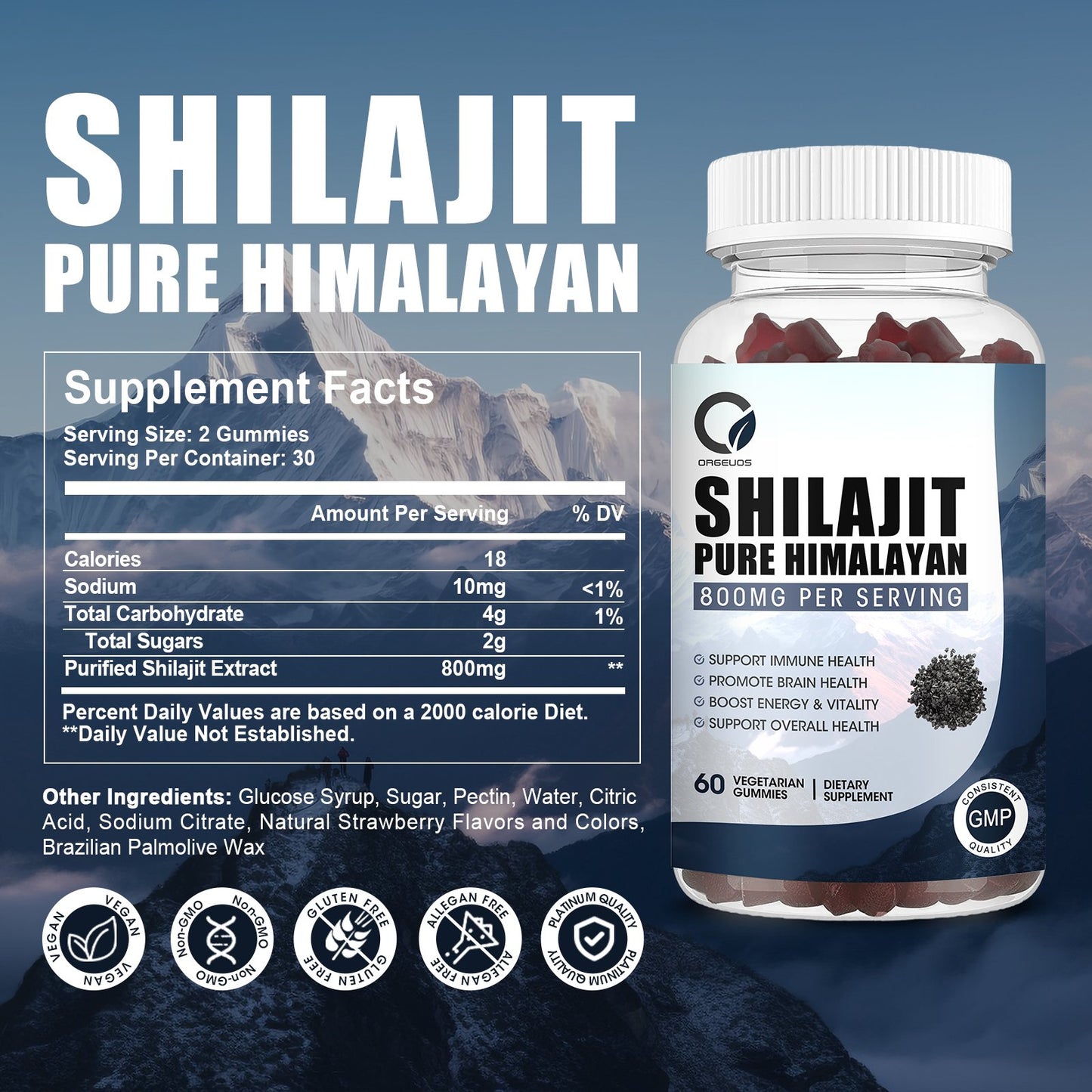 Pure Himalayan Organic Shilajit Gummies