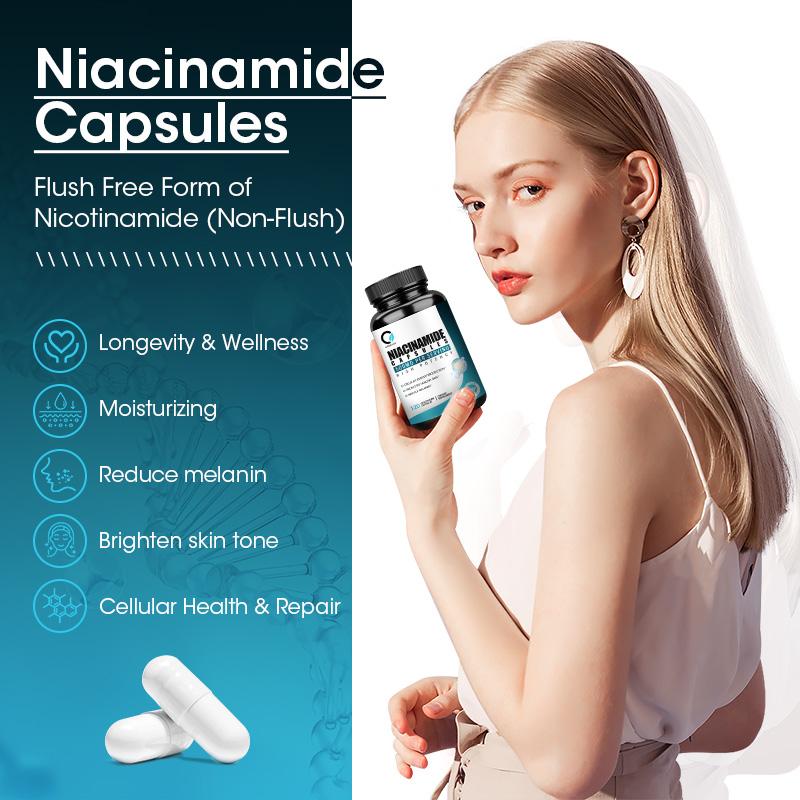 Orgeuos Niacinamide Capsule 500mg Reduce Skin Dullness and Promote Skin Health