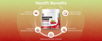 Magnesium Complex Powder Supplement with Magnesium Citrate, Oxide & Vitamin A C D E for Calm, Night & Muscle Support