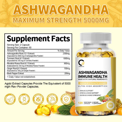 Orgeuos Ashwagandha immune Health Capsules