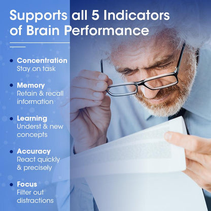 Orgeuos Brain Booster Nootropics With (Folic Acid, B6, B12) Enhance Memory and Improve Brain Function