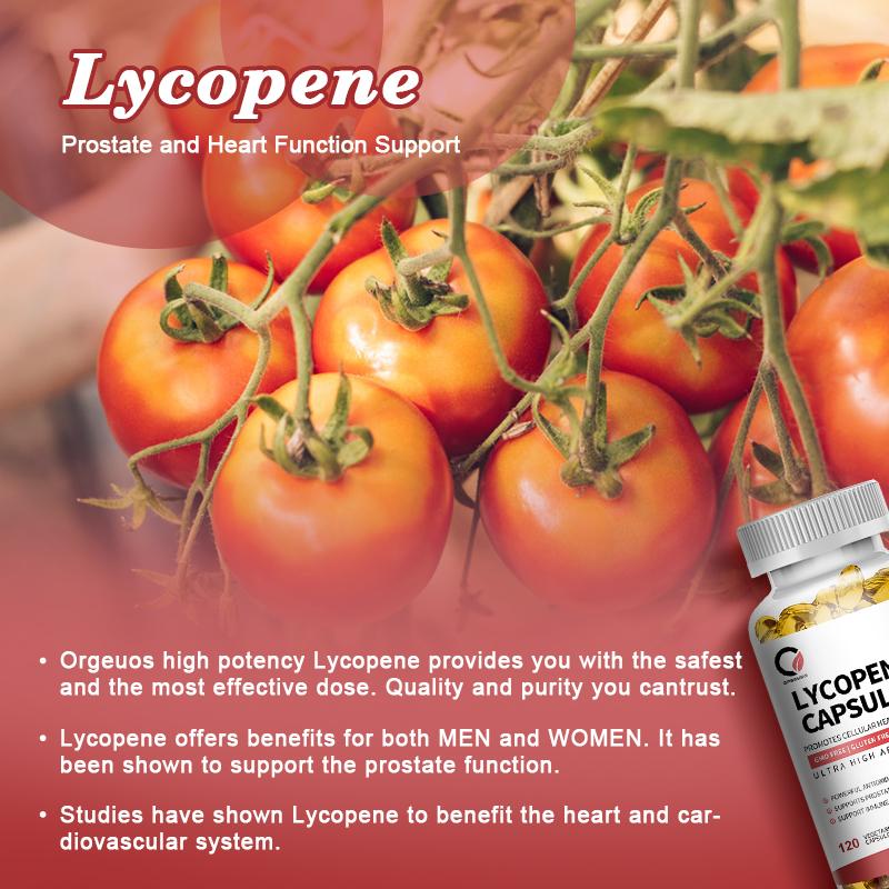 Orgeuos Lycopene 10mg Capsule Supports Prostate Health and Cardiovascular Health